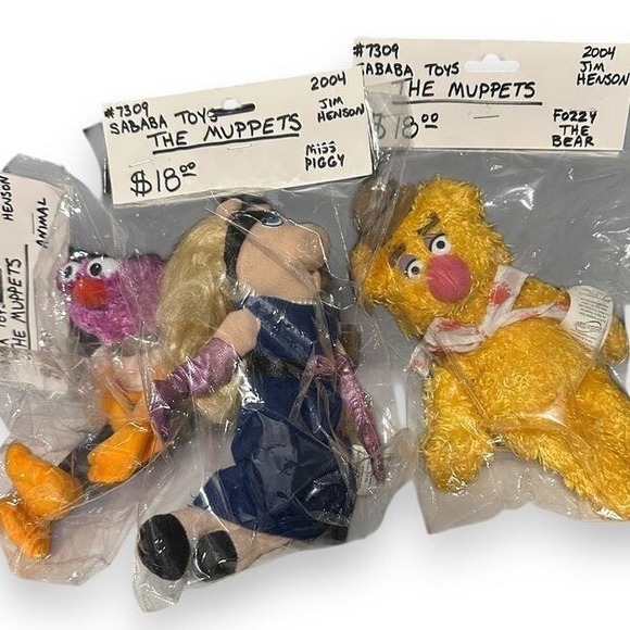 Vintage 2004 Jim Henson Muppets Sababa Toys Animal 9" Plush Retired collectible - Picture 4 of 4